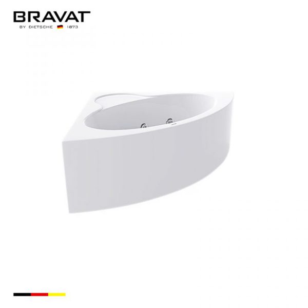 Bồn tắm góc đặt sàn 1.5m Bravat B25516W-5A