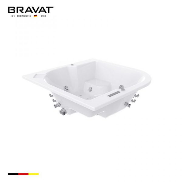 Bồn tắm massage gắn sàn 1.5m Bravat (Jacuzzi) B25510DW-4