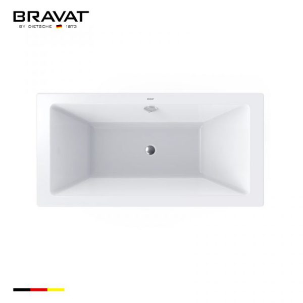 Bồn tắm Bravat 1.75m Deck Mounted Simple Bathtub B25809W