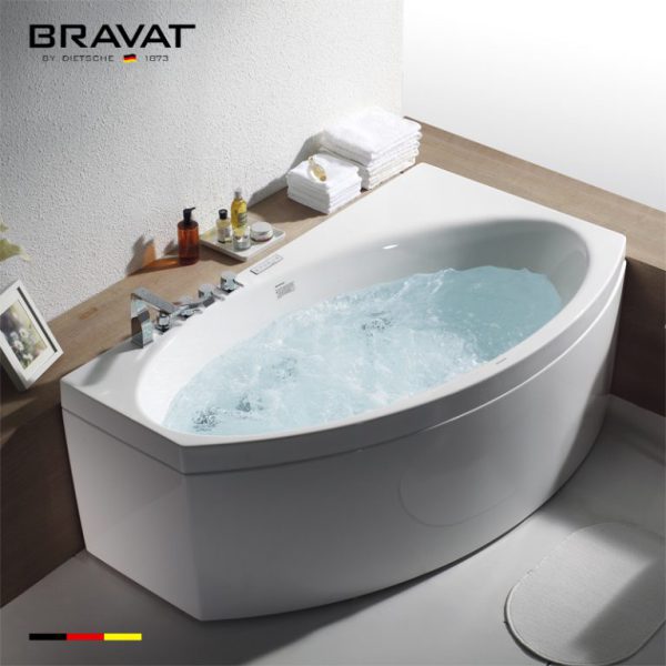 Bồn tắm Bravat 1.75m Massage Bathtub B25410W-2