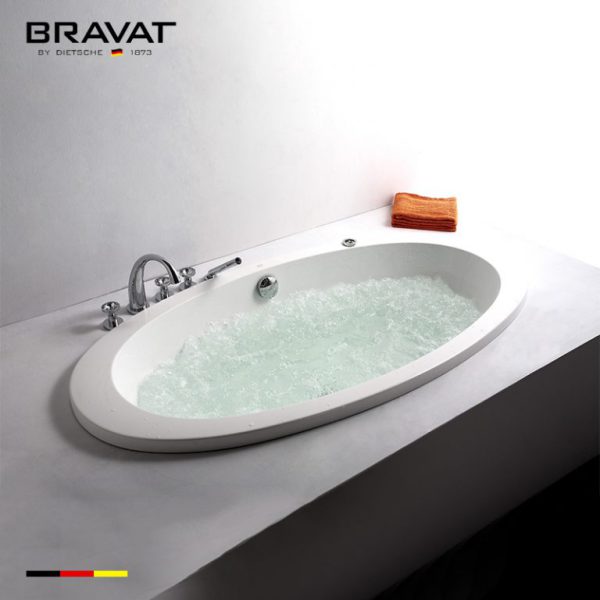 Bồn tắm Bravat 1.7m Bubble Bathtub (Bubble) B25712W-6