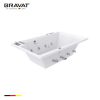 Bồn tắm Bravat 1.7m Deck Mounted Massage Bathtub (Jacuzzi) B25704DW-4