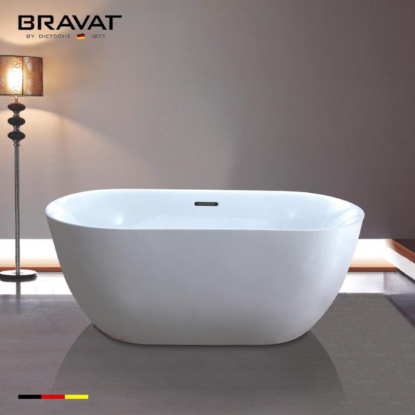 Bồn tắm Bravat 1.7m Free Standing Bathtub B25788W-1-ENG