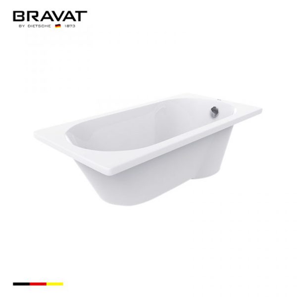 Bồn tắm Bravat 1.8m Deck Mounted Simple Bathtub B25805W