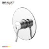 Bộ trộn Bravat Built-in Bath & Shower Mixer Trim PB8172217CP-ENG