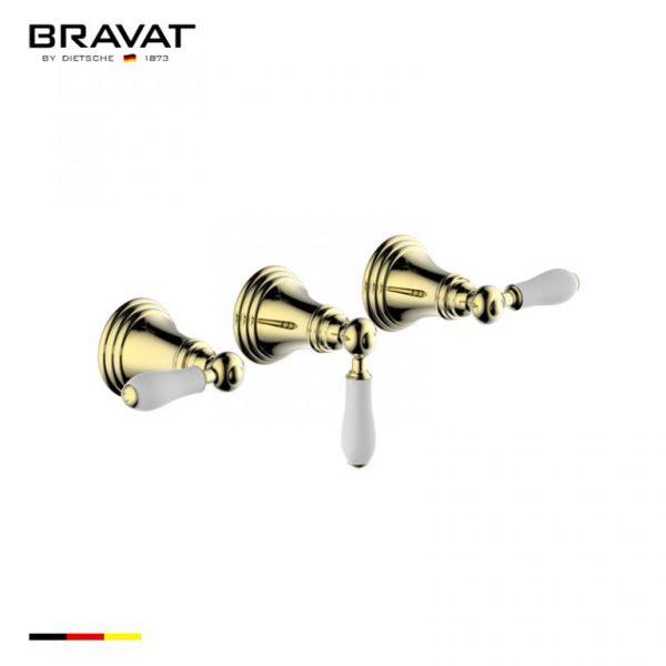 Bộ trộn Bravat Built-in Bath & Shower Mixer Trim Set P69223BAF