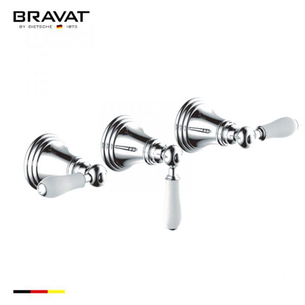 Bộ trộn Bravat Built-in Bath & Shower Mixer Trim Set P69223CP-ENG