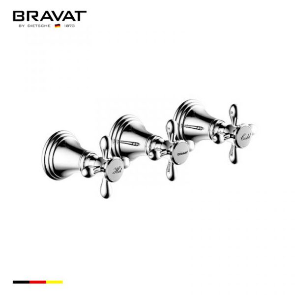 Bộ trộn Bravat Built-in Bath &amp Shower Mixer Trim Set P69224CP