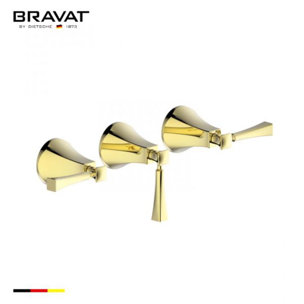 Vòi trộn bồn tắm 3 lỗ Bravat P69225BAF
