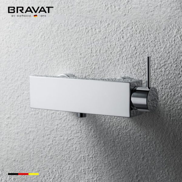 Bộ trộn BrBộ trộn sen tắm treo tường Bravat F96061C-01-ENGavat Single Handle Wall Mounted Shower Mixer F96061C