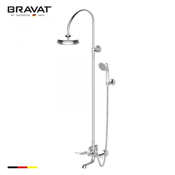 Thanh sen tắm treo tường Bravat F65193CP-A-ENG