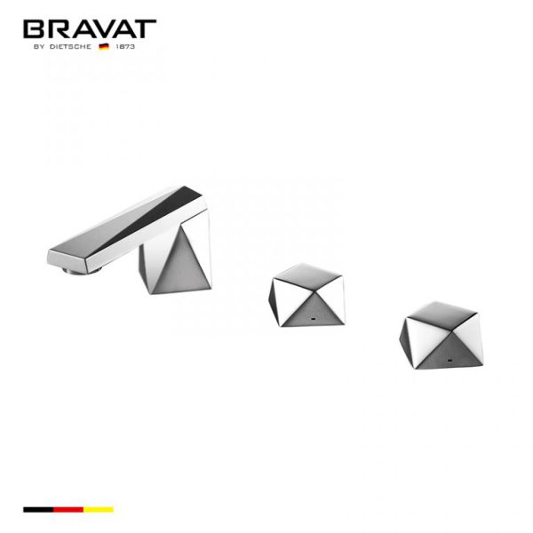 Vòi bồn tắm Bravat 3-hole Bath Mixer F518102C-1-ENG