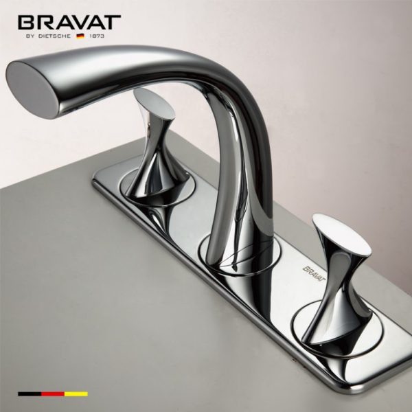Vòi bồn tắm Bravat Two Handles 3-hole Basin Mixer F24691C-ENG