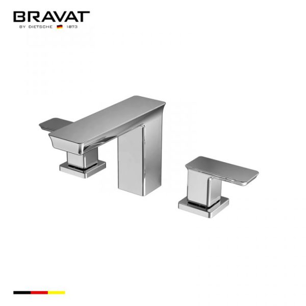 Vòi bồn tắm Bravat Two Handles 3-hole Basin Mixer F256101C-ENG