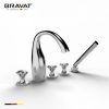 Vòi bồn tắm Bravt 5-hole Bath & Shower Mixer F54287C-ENG