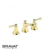 Vòi trộn 3 lỗ màu vàng Bravat F22994BAF-ENG