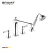 Vòi trộn bồn tắm 4 lỗ Bravat F55193CP-ENG
