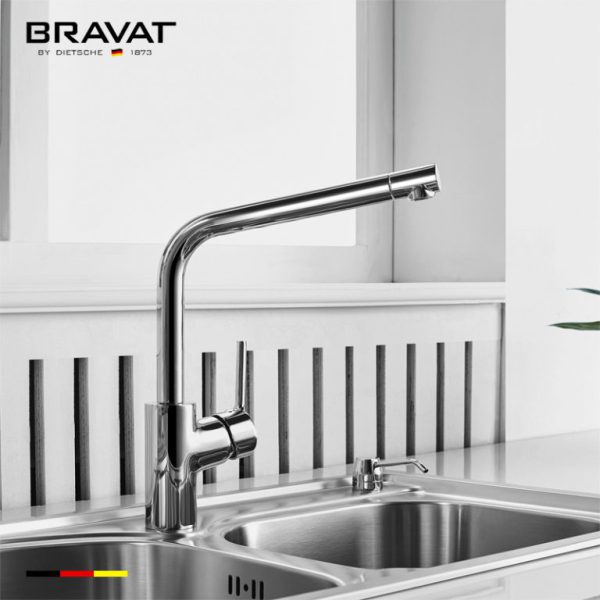 Vòi nước Bravat Single Handle Kitchen Mixer F7172217CP-ENG