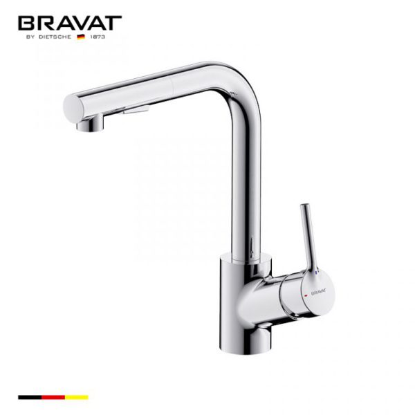 Vòi nước Bravat Single Handle Pull-out Basin Mixer F1172217CP-4